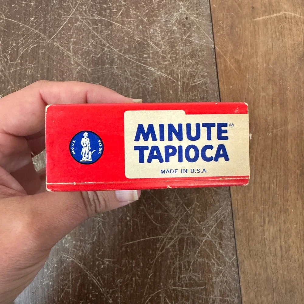 Vintage Minute Tapioca Box General Foods Kitchen Decor Empty Box‎